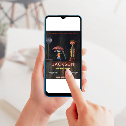 Adorable Zootopia 2 Invitations Online - CreativeRino