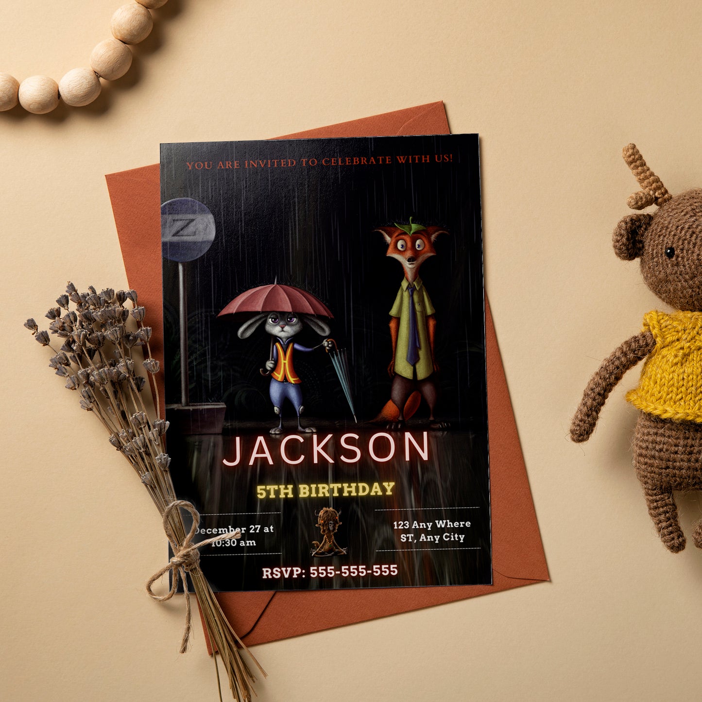 Adorable Zootopia 2 Invitations Online - CreativeRino