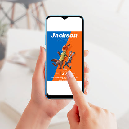 Zootopia 2 Birthday Party Invitations WOW - CreativeRino