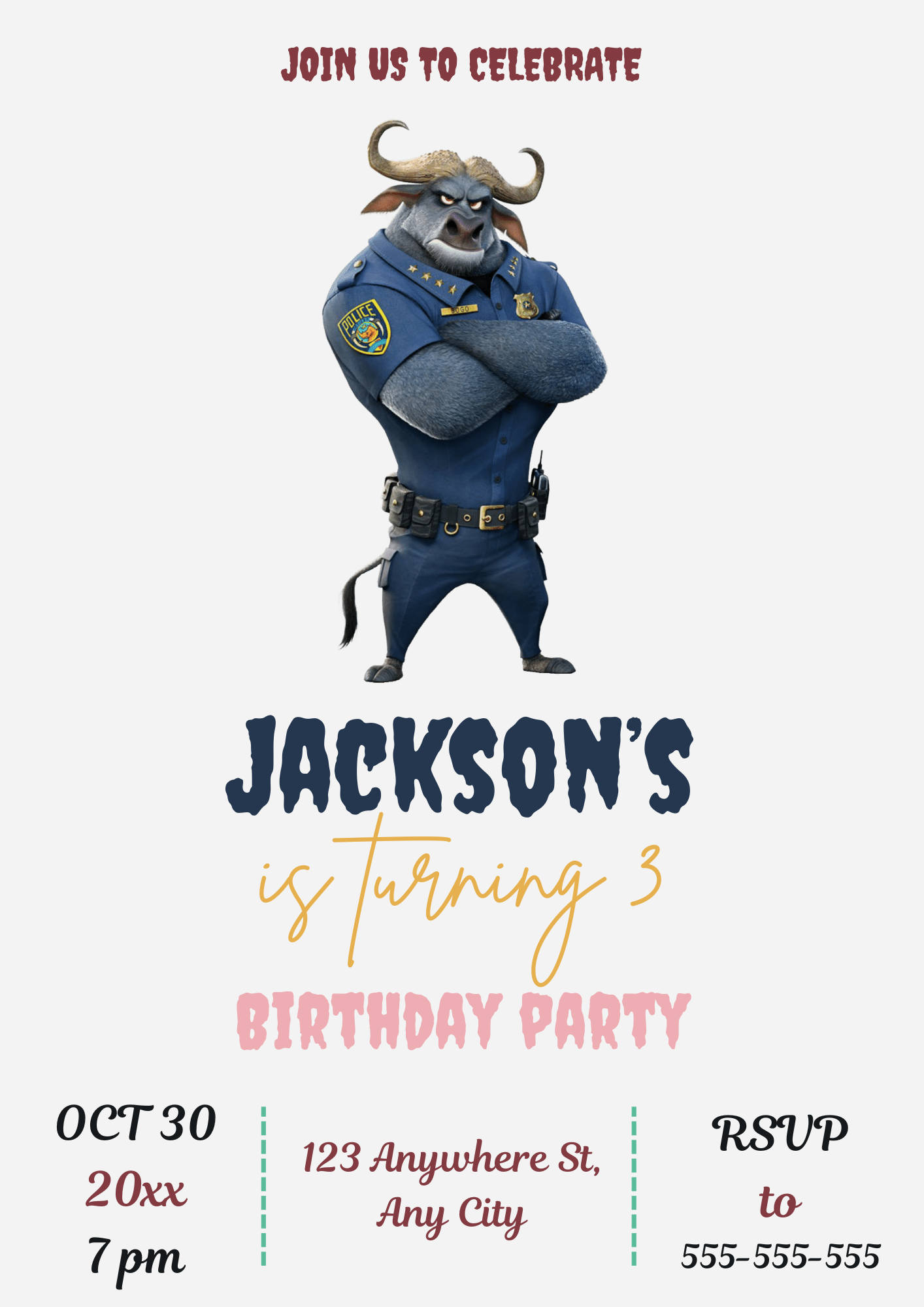 Plan Fun with Zootopia 2 Party Invitations - CreativeRino