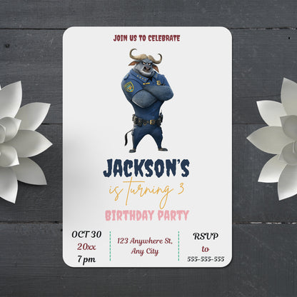 Plan Fun with Zootopia 2 Party Invitations - CreativeRino