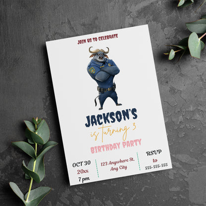 Plan Fun with Zootopia 2 Party Invitations - CreativeRino