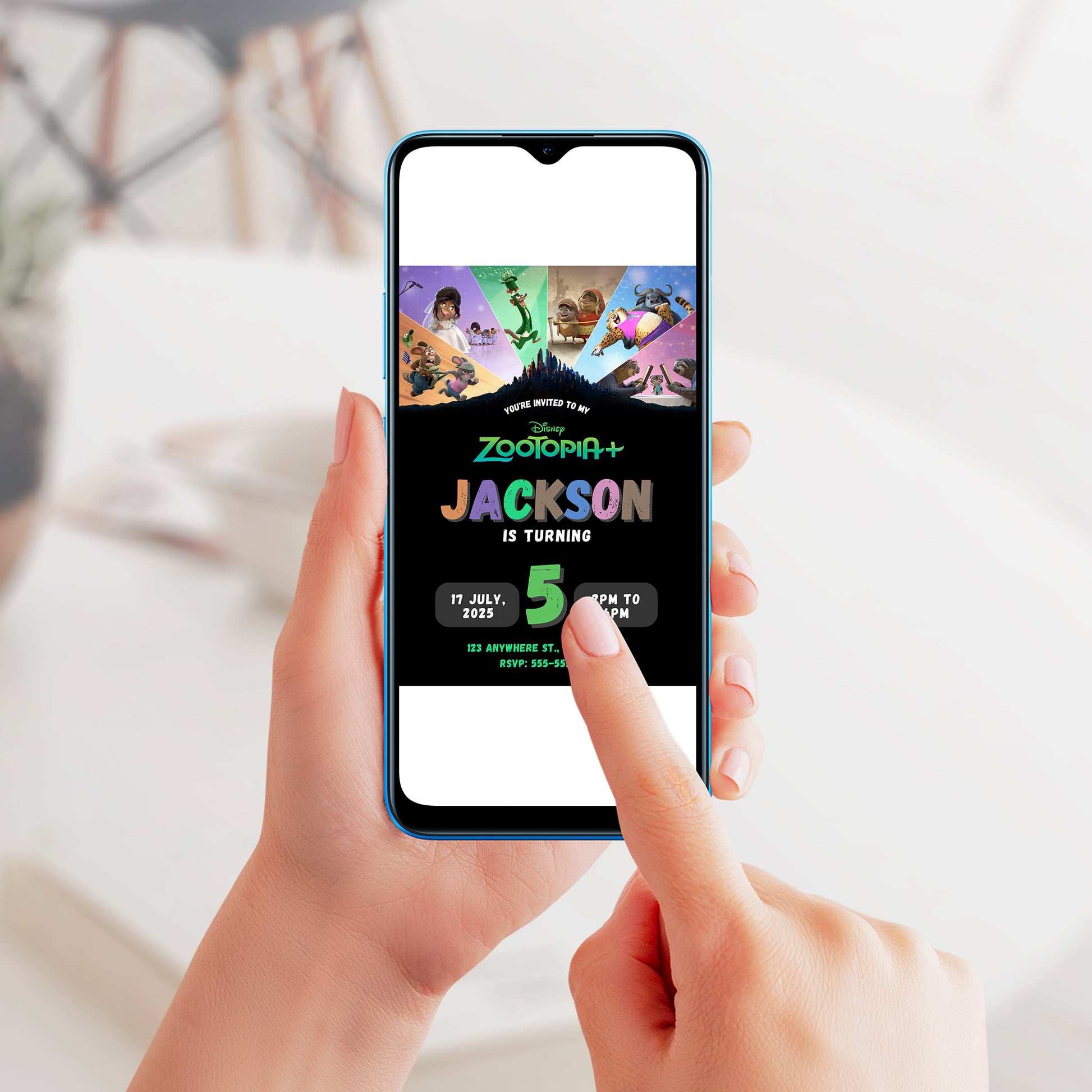 Zootopia 2 Birthday Invitation Template Easy - CreativeRino