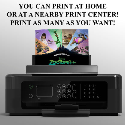 Zootopia 2 Birthday Invitation Template Easy - CreativeRino