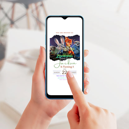 Fast & Fun Zootopia 2 Invite for Kids - CreativeRino