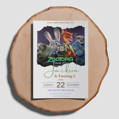 Fast & Fun Zootopia 2 Invite for Kids - CreativeRino