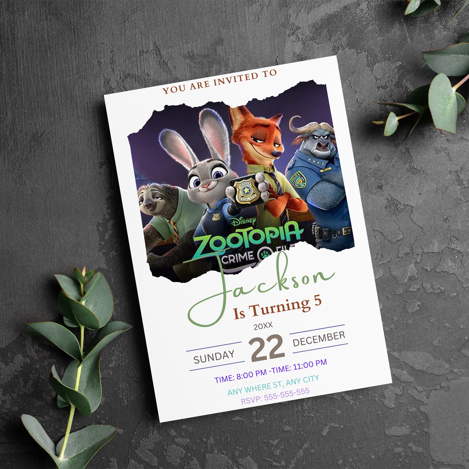 Fast & Fun Zootopia 2 Invite for Kids - CreativeRino