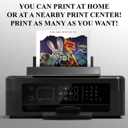 Fast & Fun Zootopia 2 Invite for Kids - CreativeRino