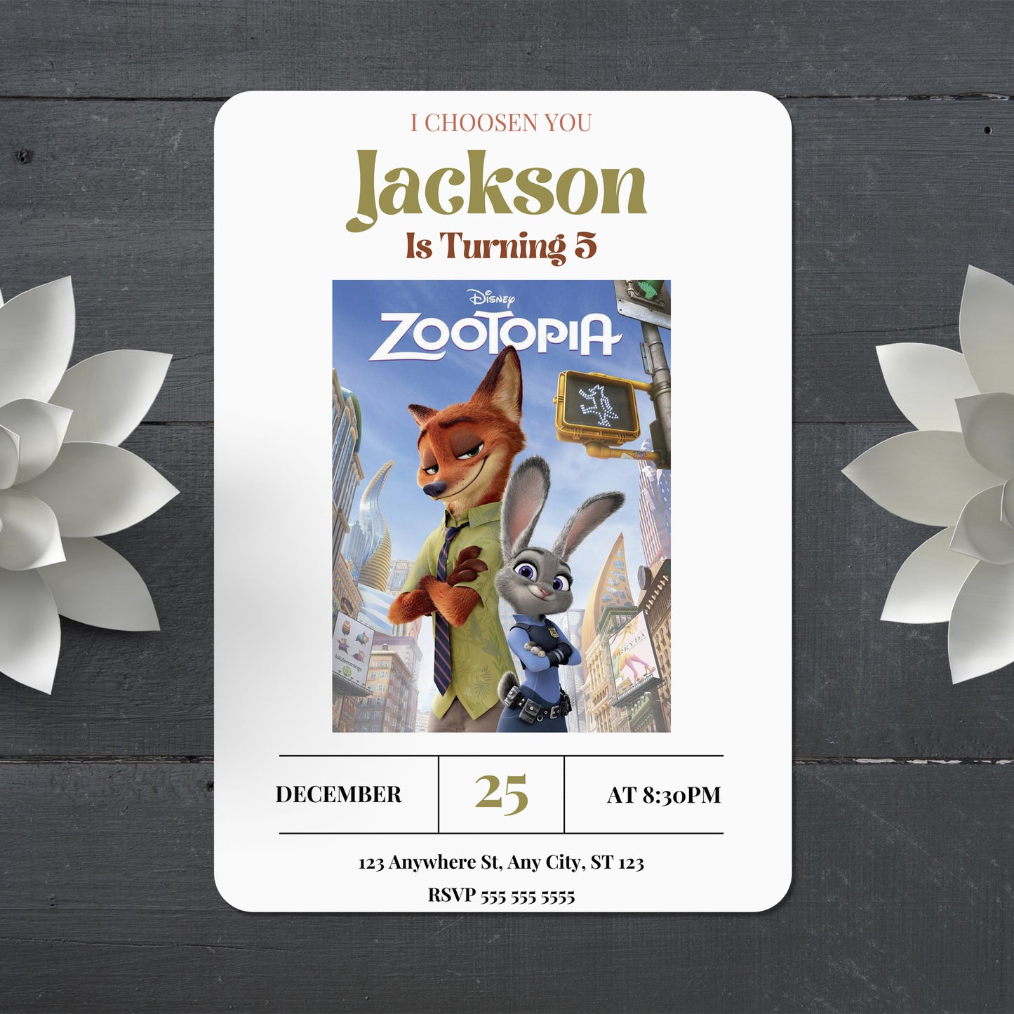 Zootopia 2 Birthday Invite That Stands Out - CreativeRino