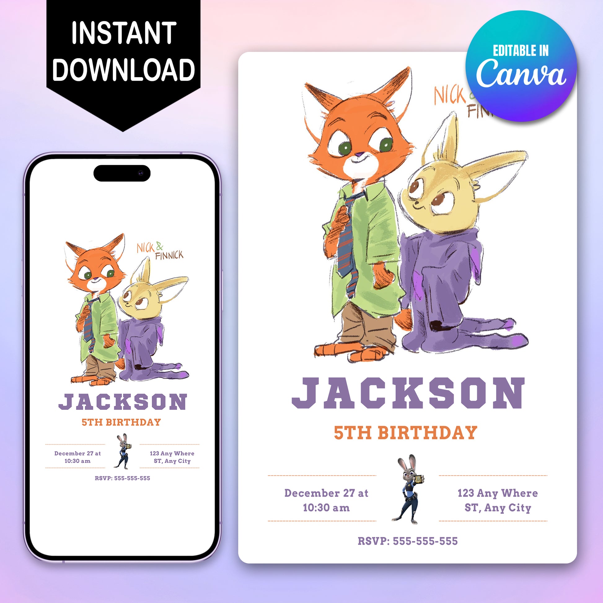 Create Joy with Zootopia 2 Invitations - CreativeRino