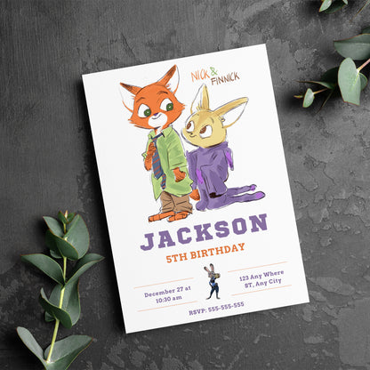Create Joy with Zootopia 2 Invitations - CreativeRino