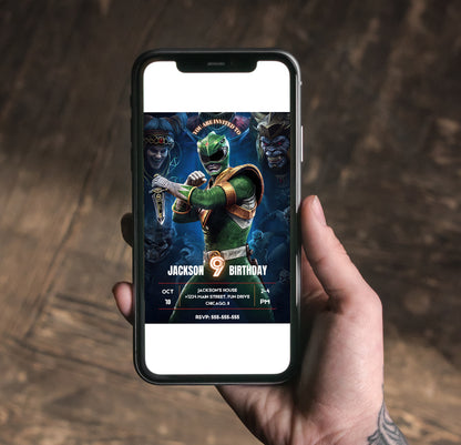 Power Rangers Dino Charge Invitations - CreativeRino