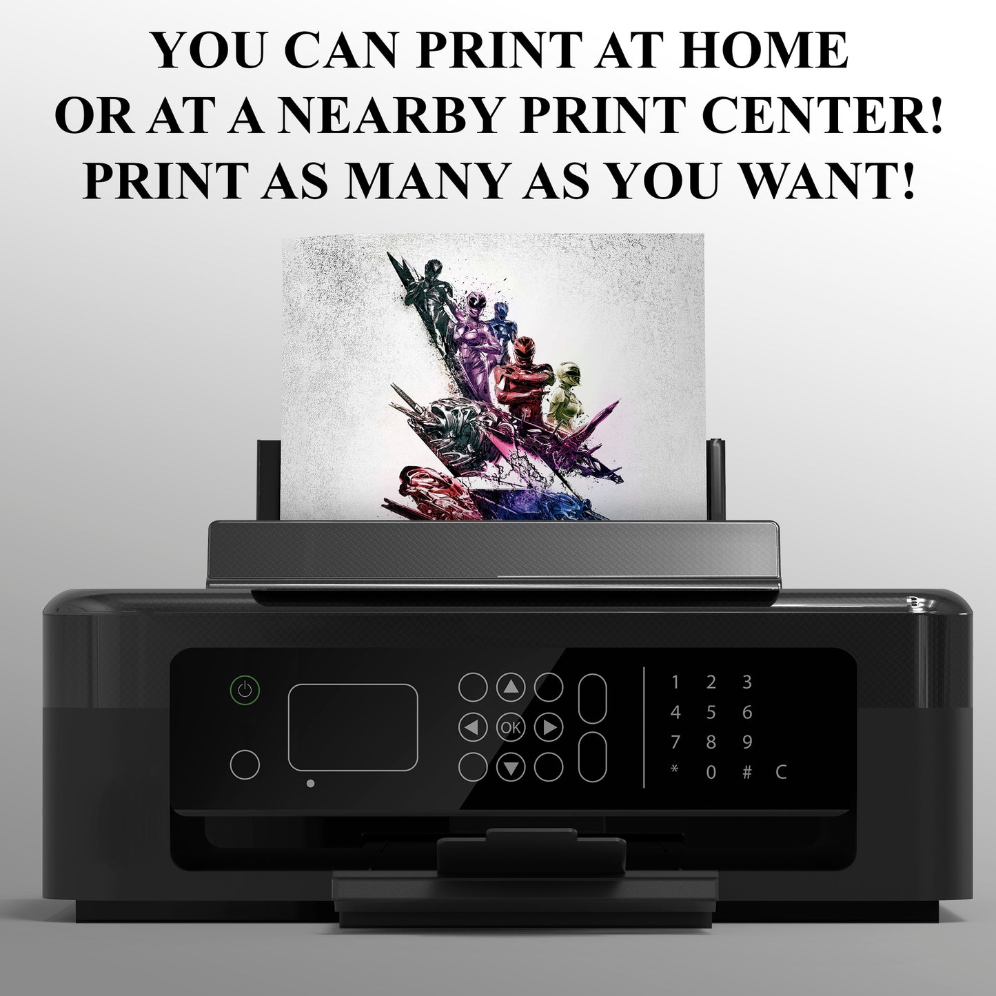 Power Rangers Invitation Card - CreativeRino