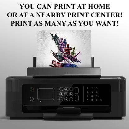 Power Rangers Invitation Card - CreativeRino