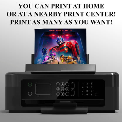 Transformers One Birthday Invitation Template - CreativeRino