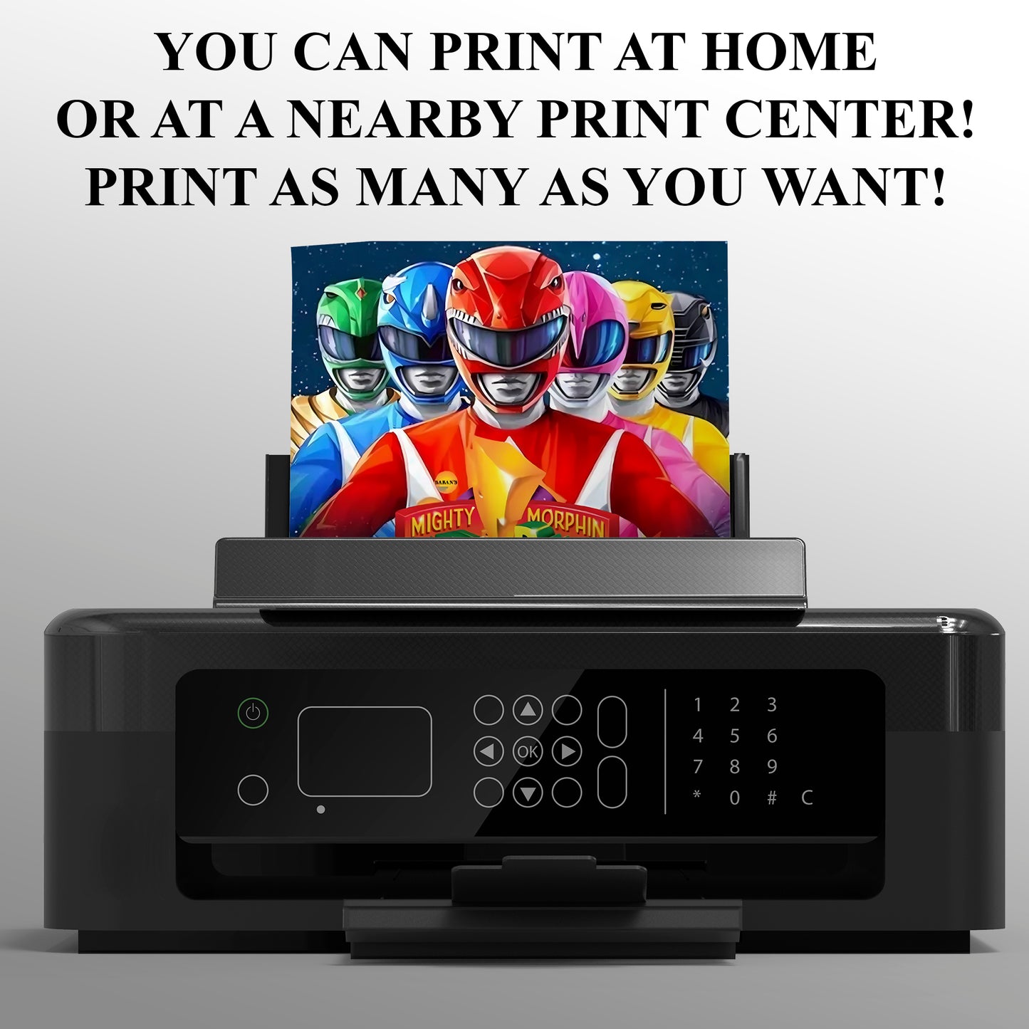 Mighty Morphin Power Rangers Invite - CreativeRino