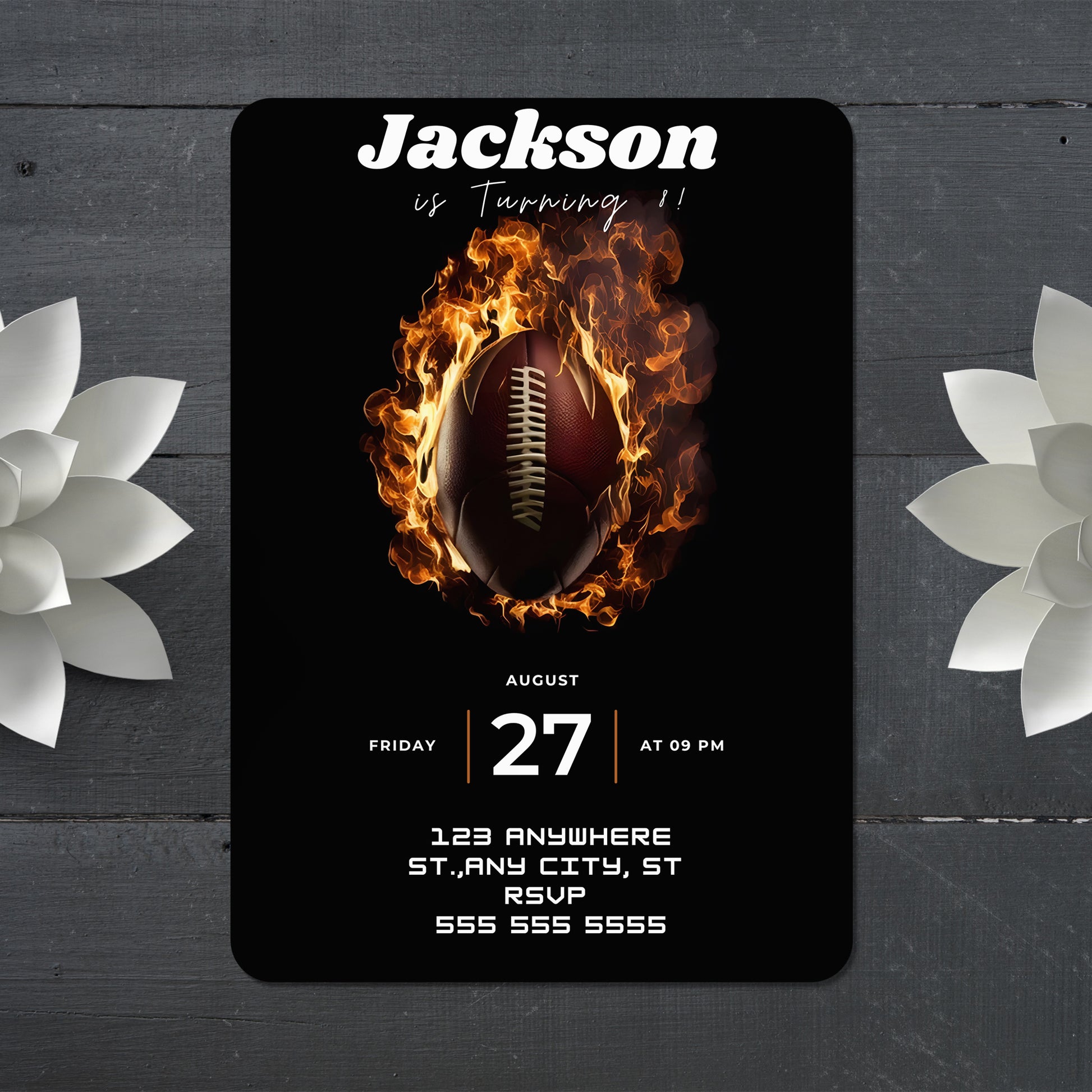 Pittsburgh Steelers Birthday Invitations - CreativeRino
