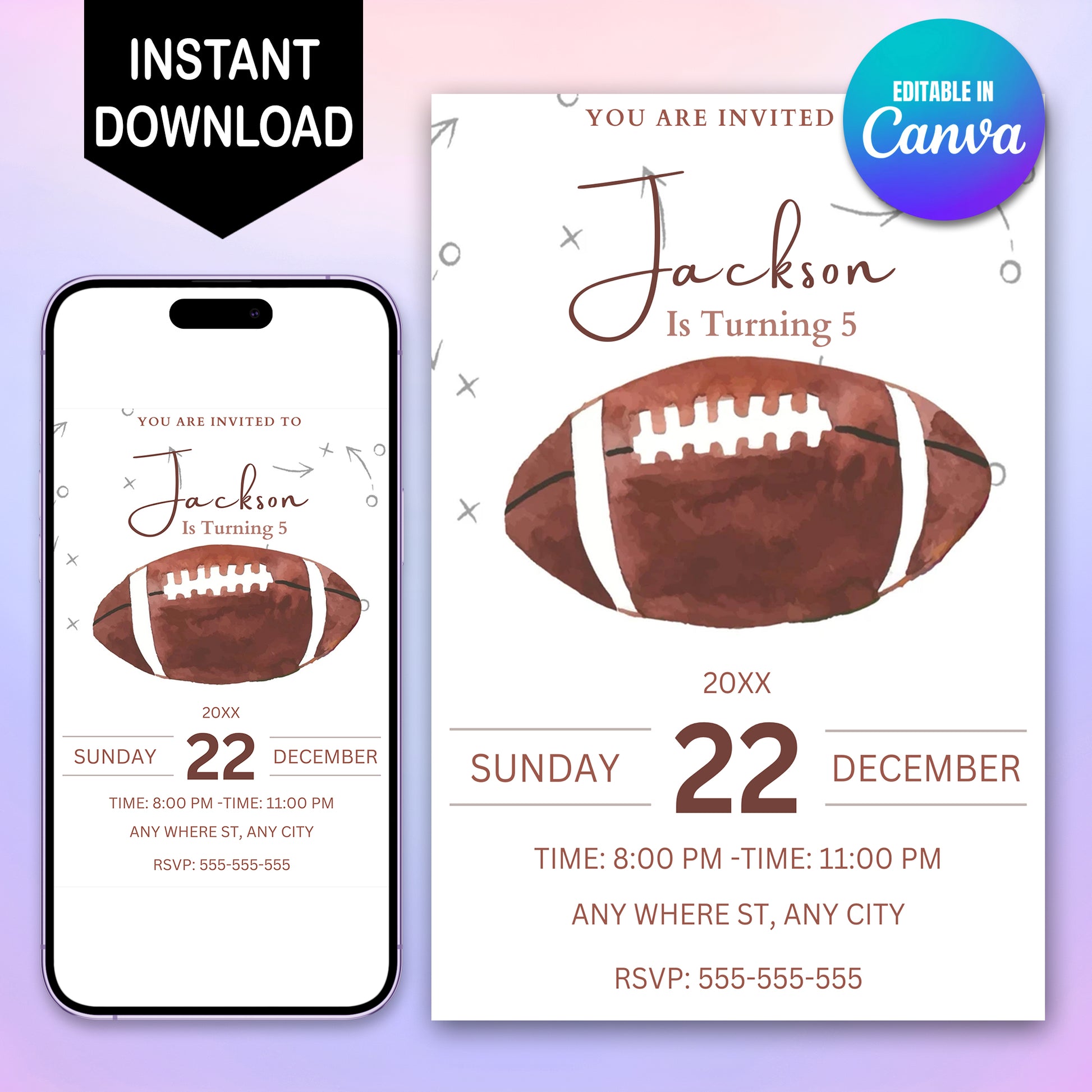 Pittsburgh Steelers Party Invitations - CreativeRino