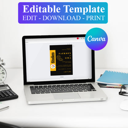 Pittsburgh Steelers Wedding Invitations - CreativeRino