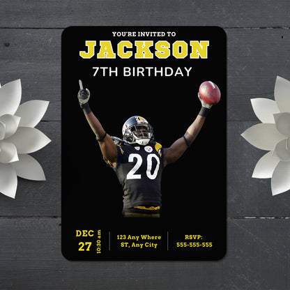Pittsburgh Steelers Invitation - CreativeRino