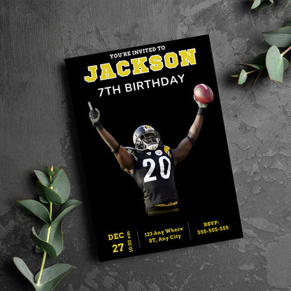 Pittsburgh Steelers Invitation - CreativeRino