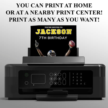 Pittsburgh Steelers Invitation - CreativeRino