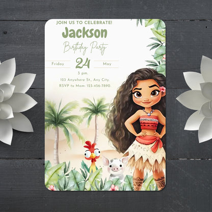 Hei Hei Birthday Party Invitations - CreativeRino