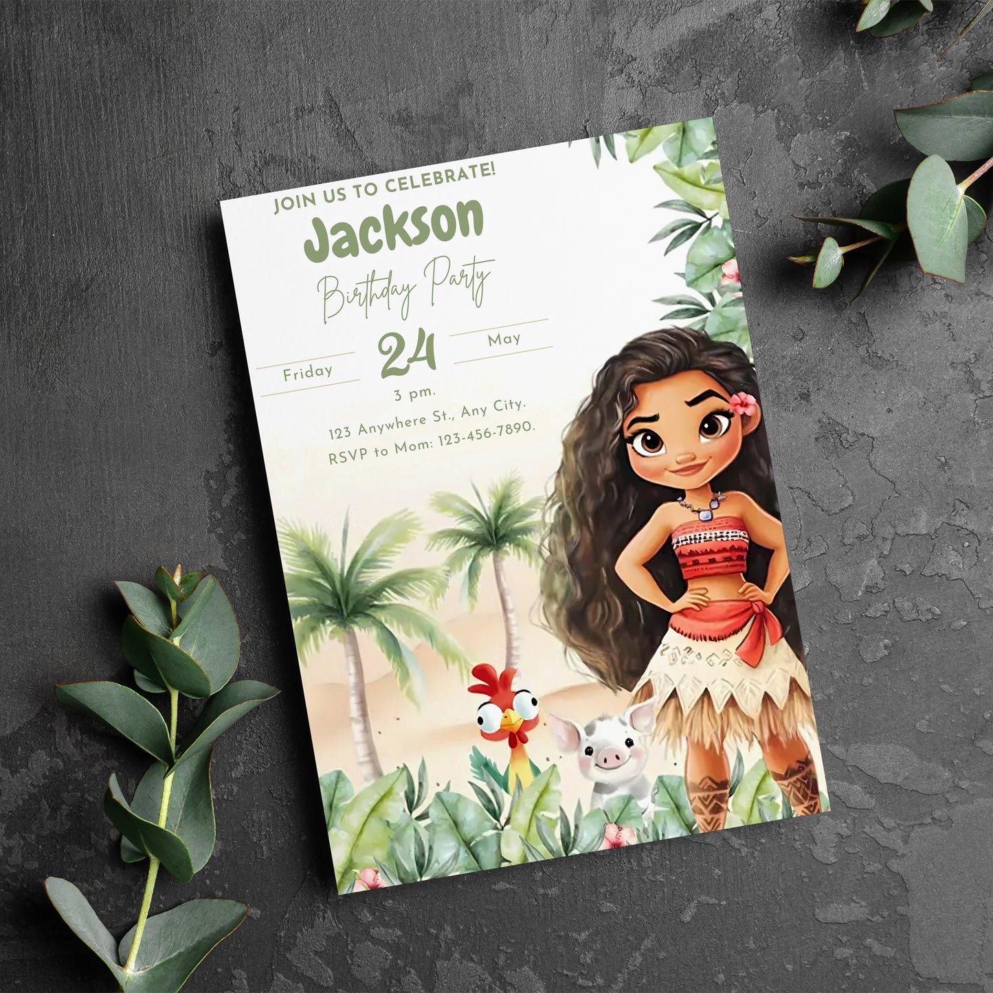 Hei Hei Birthday Party Invitations - CreativeRino