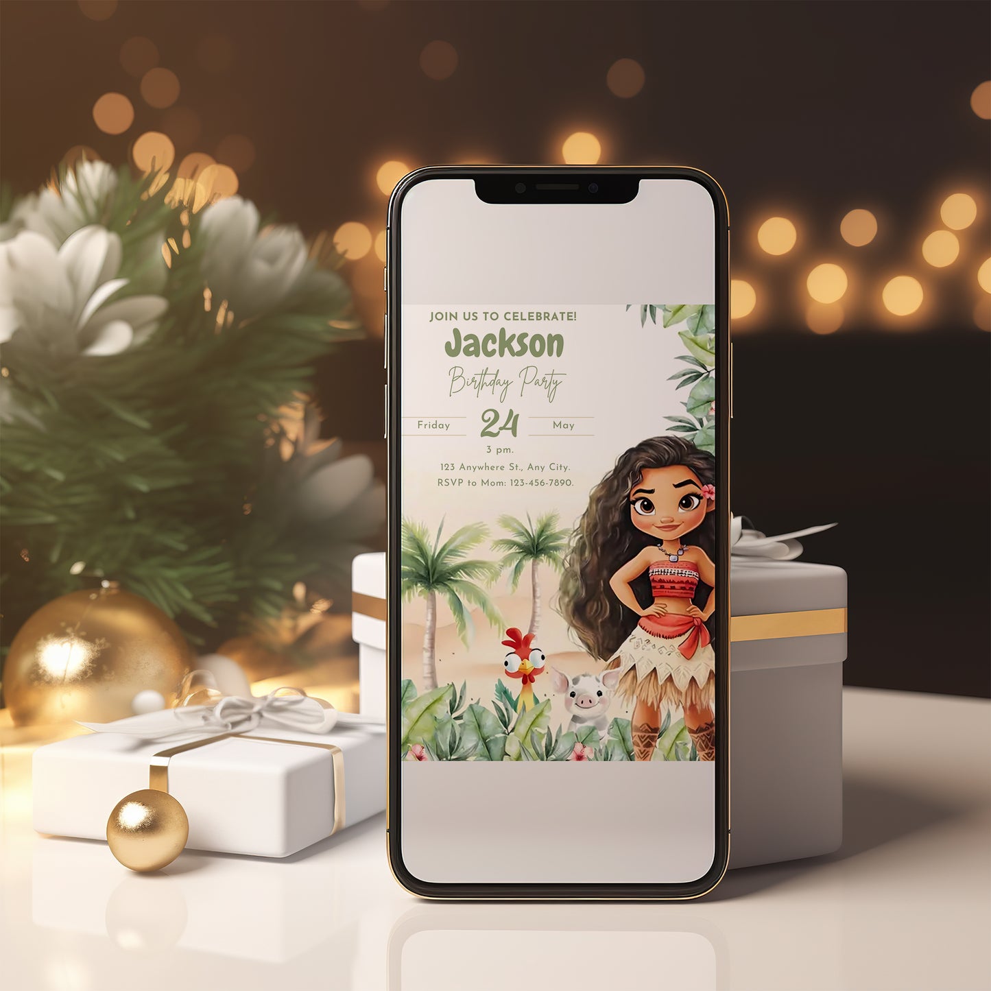 Hei Hei Birthday Party Invitations - CreativeRino