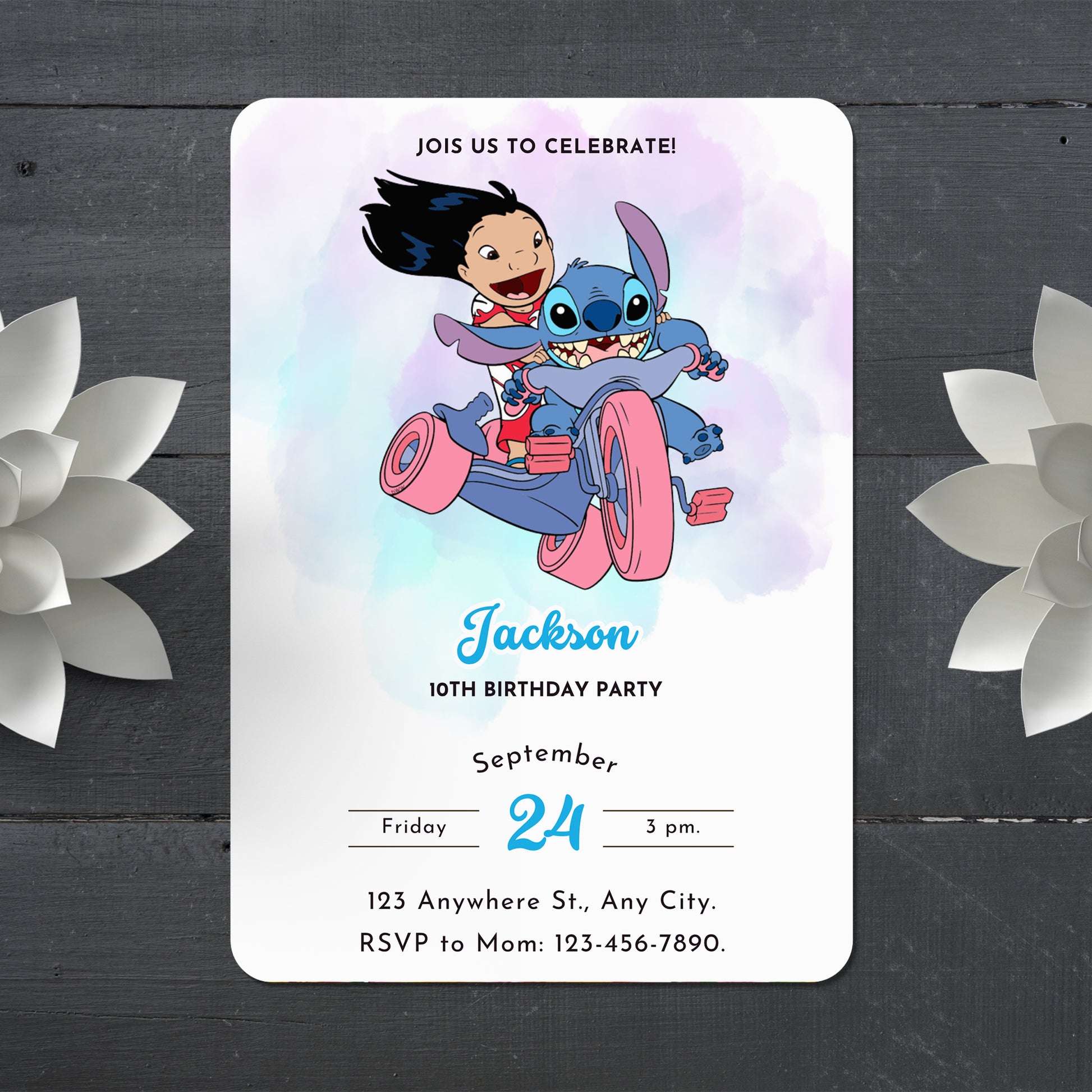 Lilo And Stitch Invitations - CreativeRino