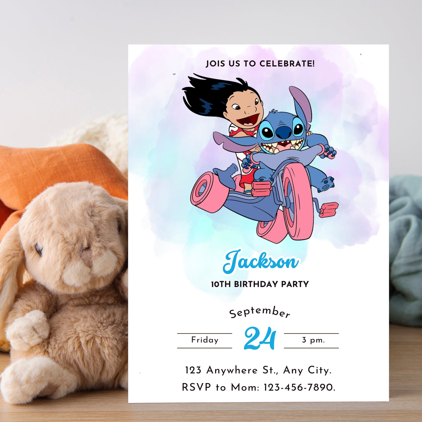 Lilo And Stitch Invitations - CreativeRino