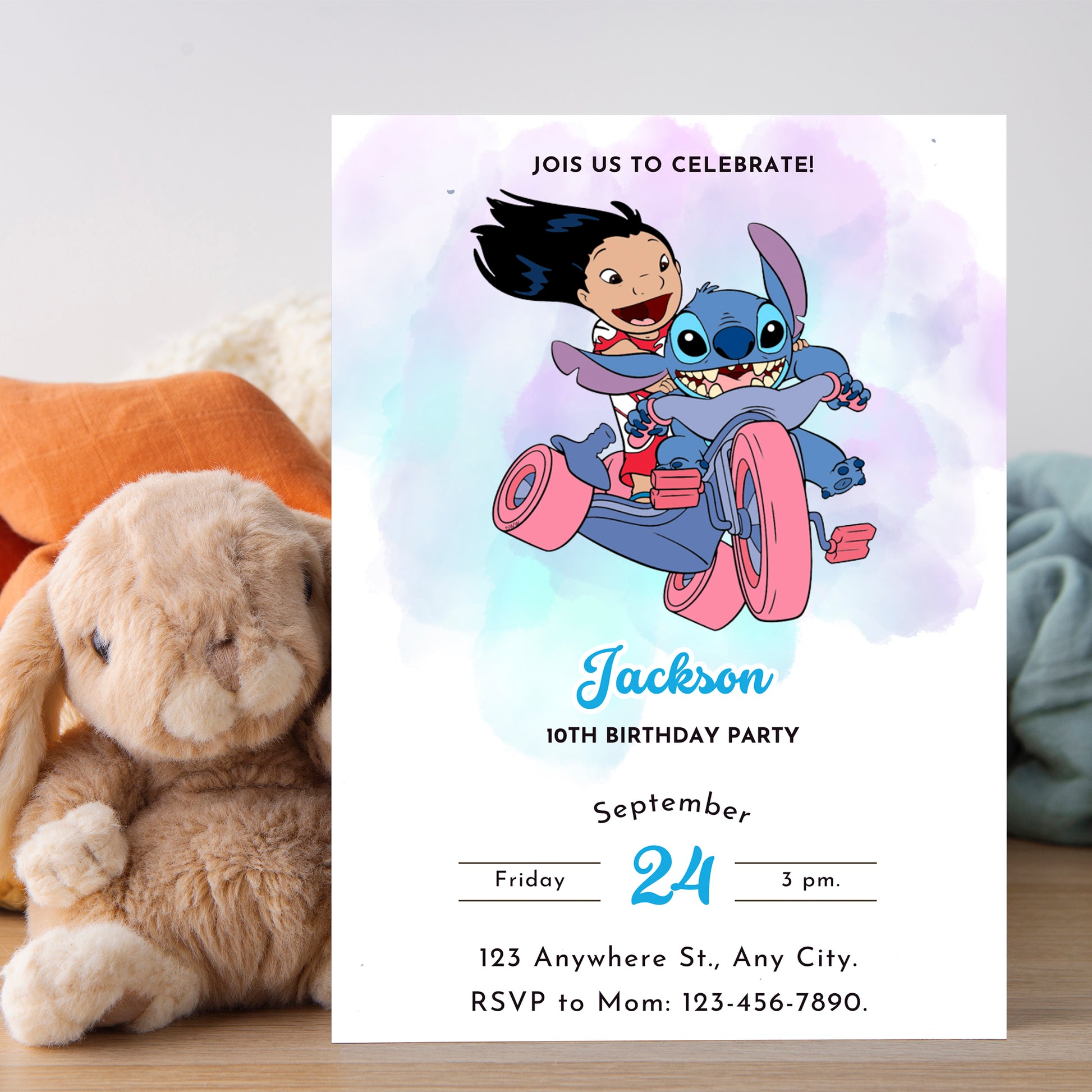 Lilo And Stitch Invitations - CreativeRino
