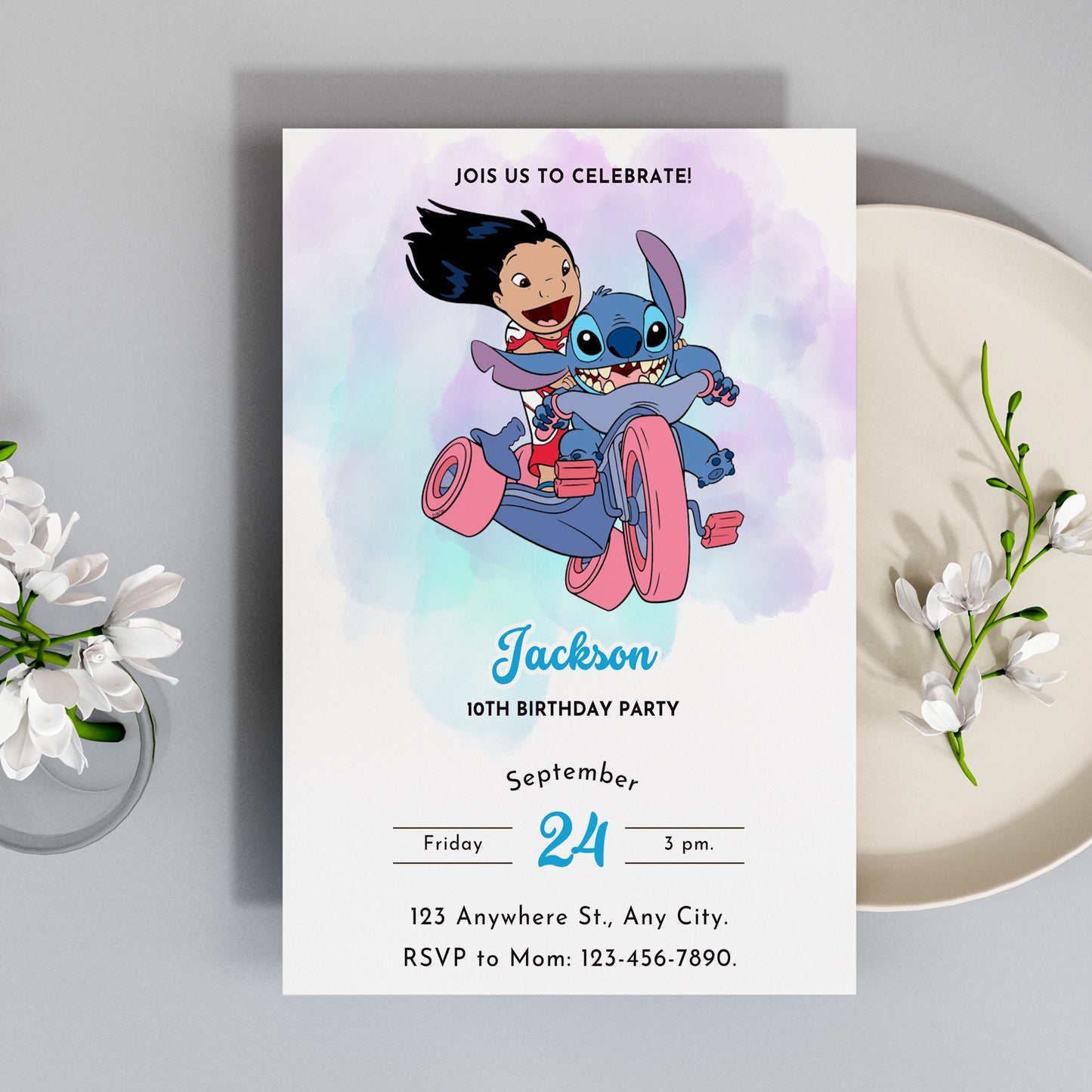 Lilo And Stitch Invitations - CreativeRino
