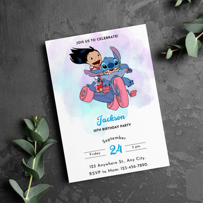 Lilo And Stitch Invitations - CreativeRino
