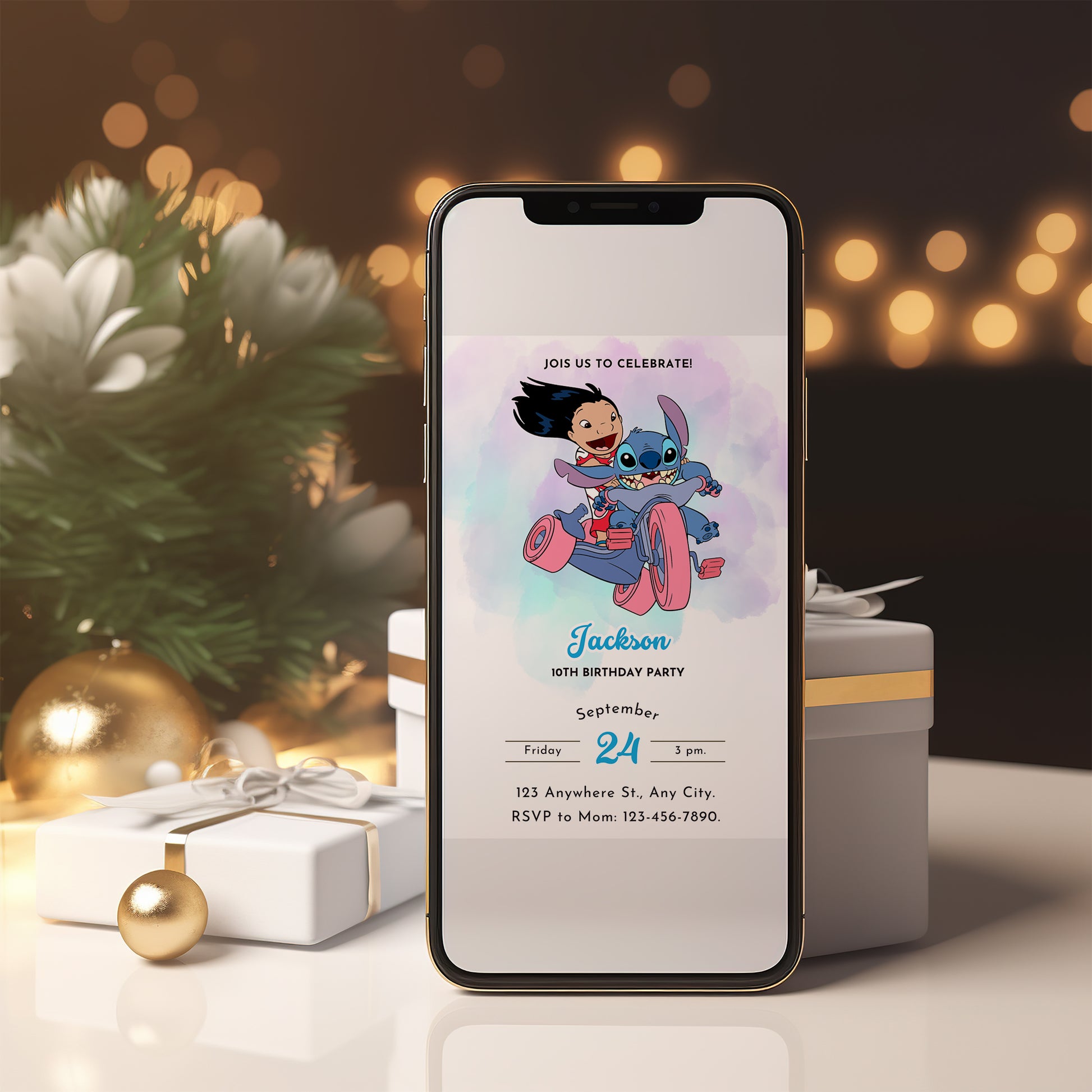 Lilo And Stitch Invitations - CreativeRino