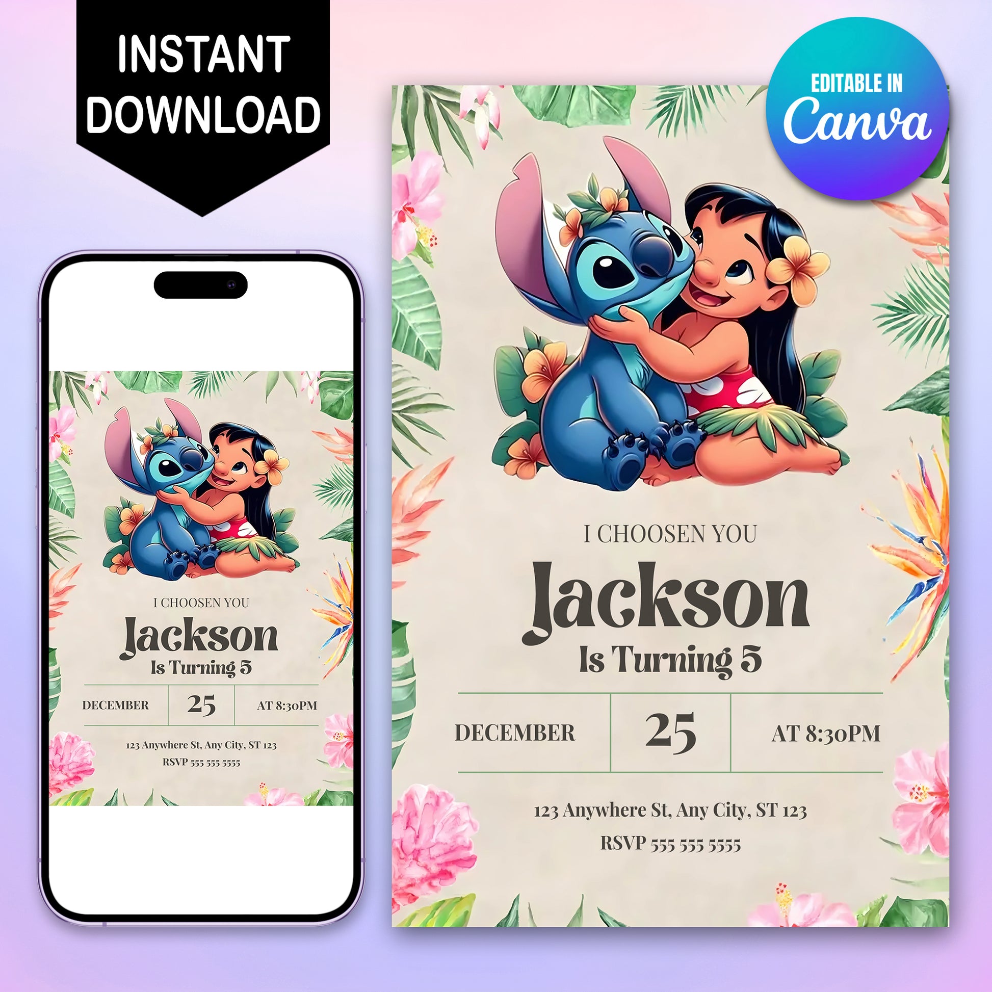 Lilo And Stitch Invites - CreativeRino