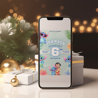 Lilo And Stitch Party Invitations - CreativeRino