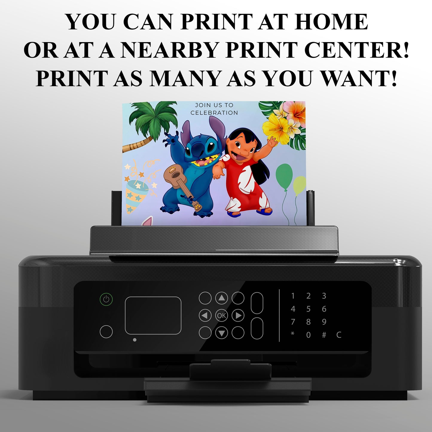 Lilo And Stitch Invitation Template - CreativeRino