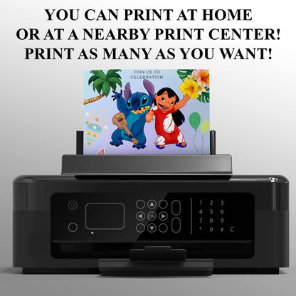 Lilo And Stitch Invitation Template - CreativeRino