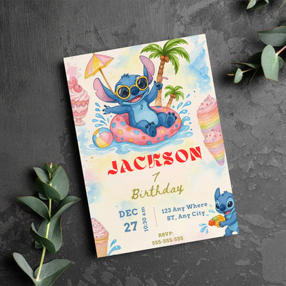 Lilo And Stitch Digital Invitation - CreativeRino