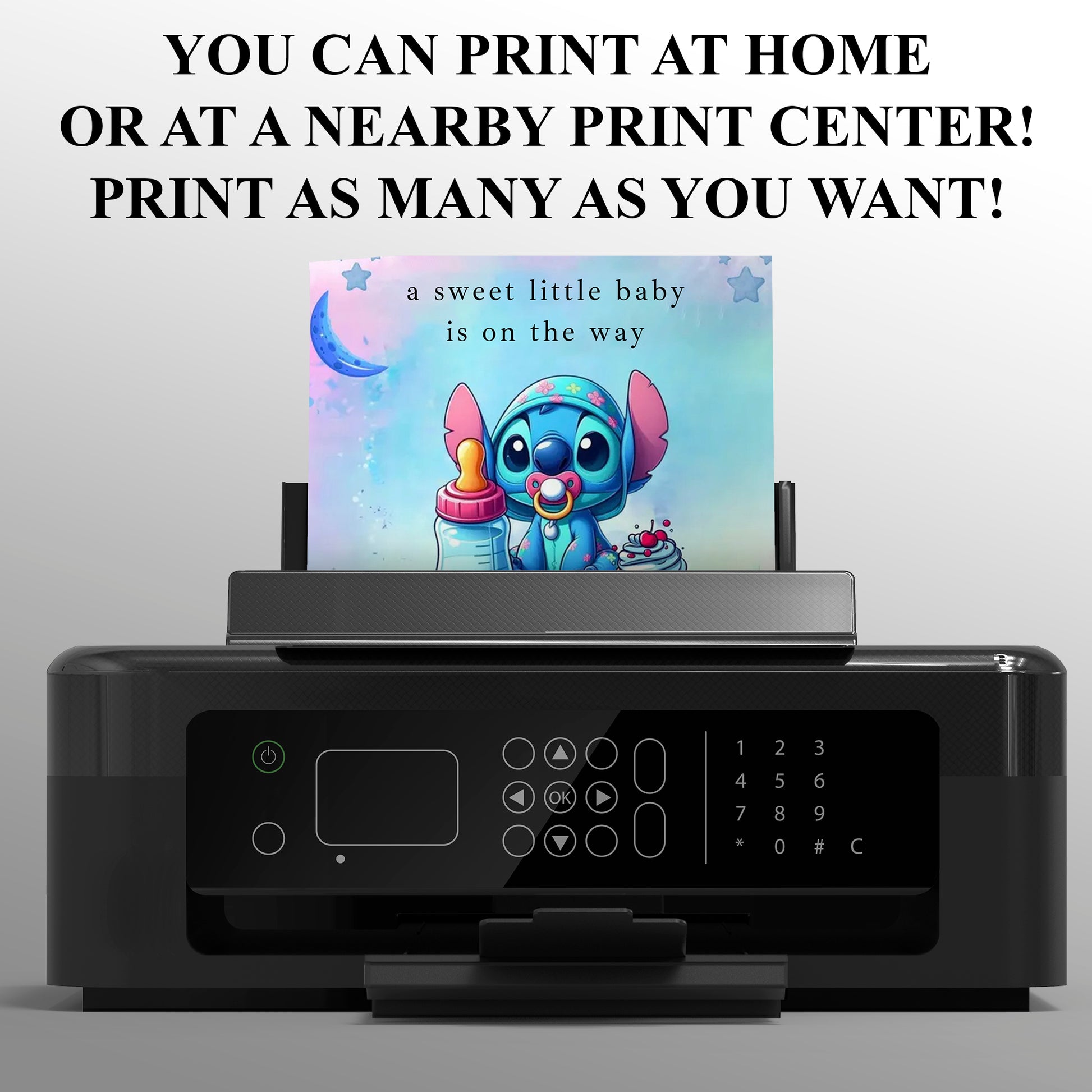 Lilo And Stitch Baby Shower Invitations - CreativeRino