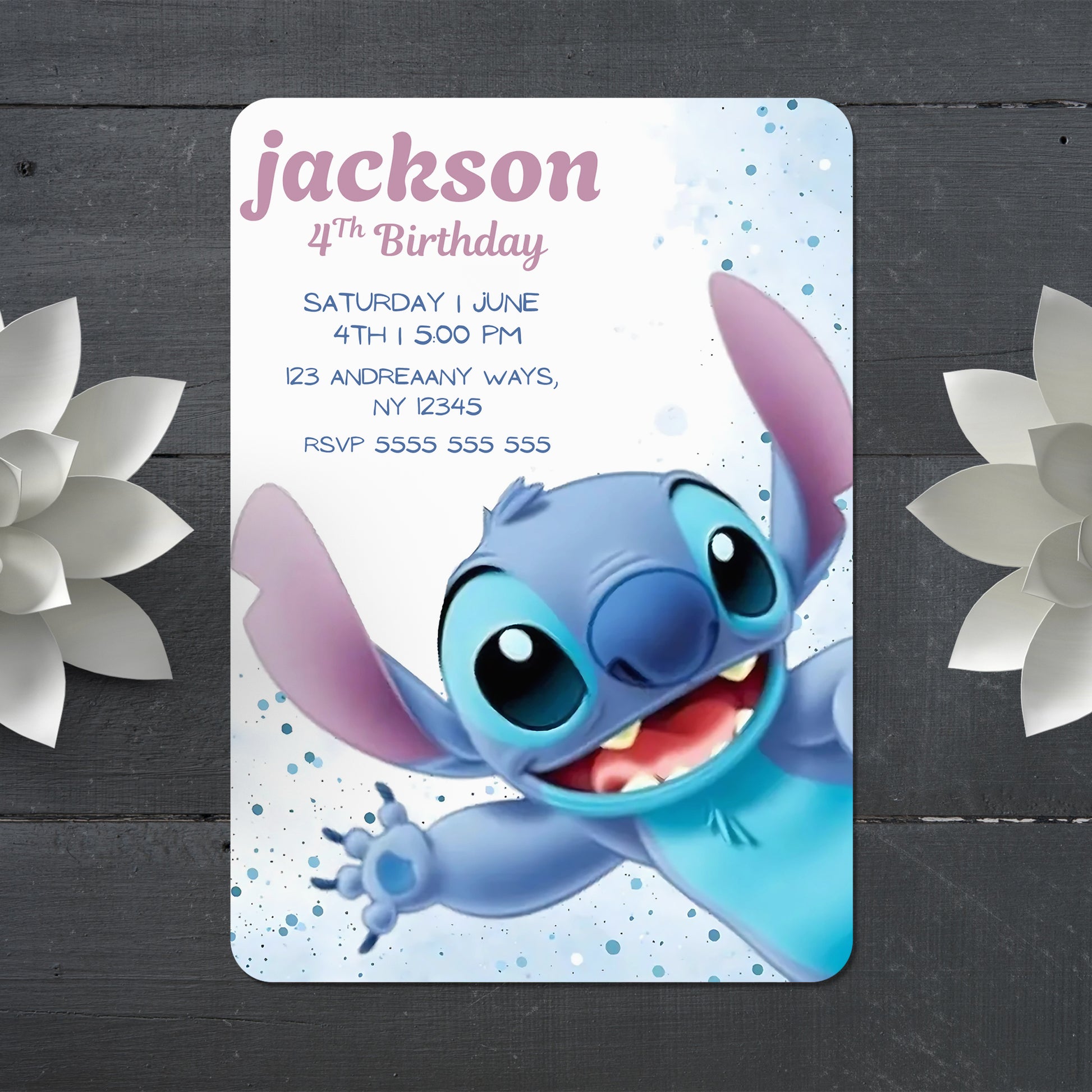Printable Lilo And Stitch Invitations - CreativeRino