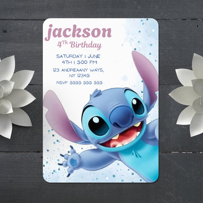 Printable Lilo And Stitch Invitations - CreativeRino