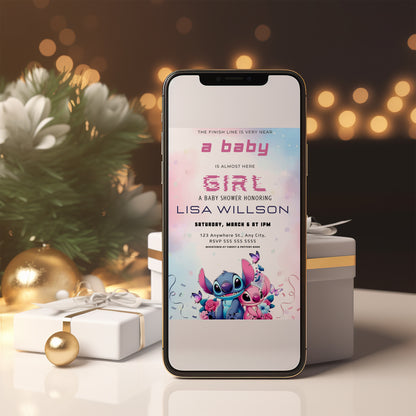 Lilo And Stitch Gender Reveal Invitations - CreativeRino