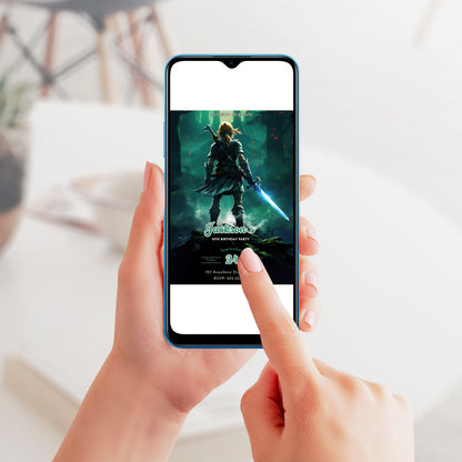 Zelda Birthday Invitation Template - CreativeRino