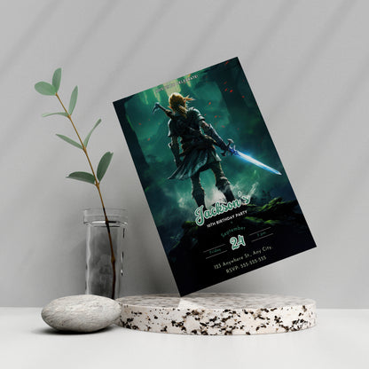 Zelda Birthday Invitation Template - CreativeRino