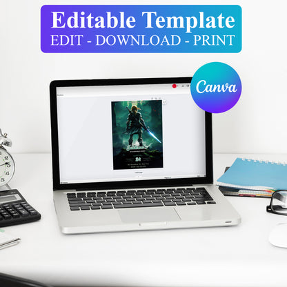 Zelda Birthday Invitation Template - CreativeRino