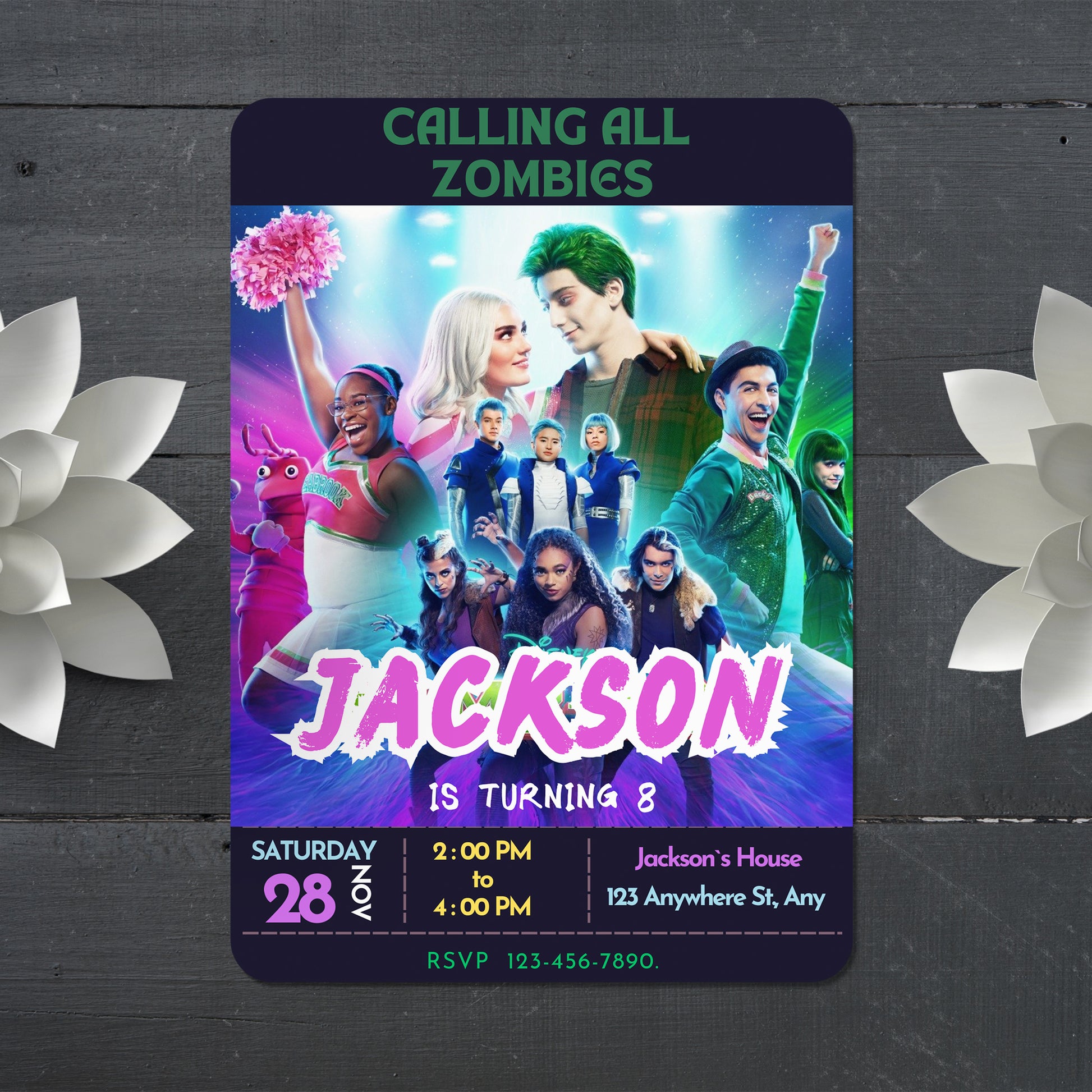 Disney Zombies Invitations - CreativeRino
