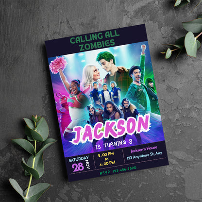 Disney Zombies Invitations - CreativeRino