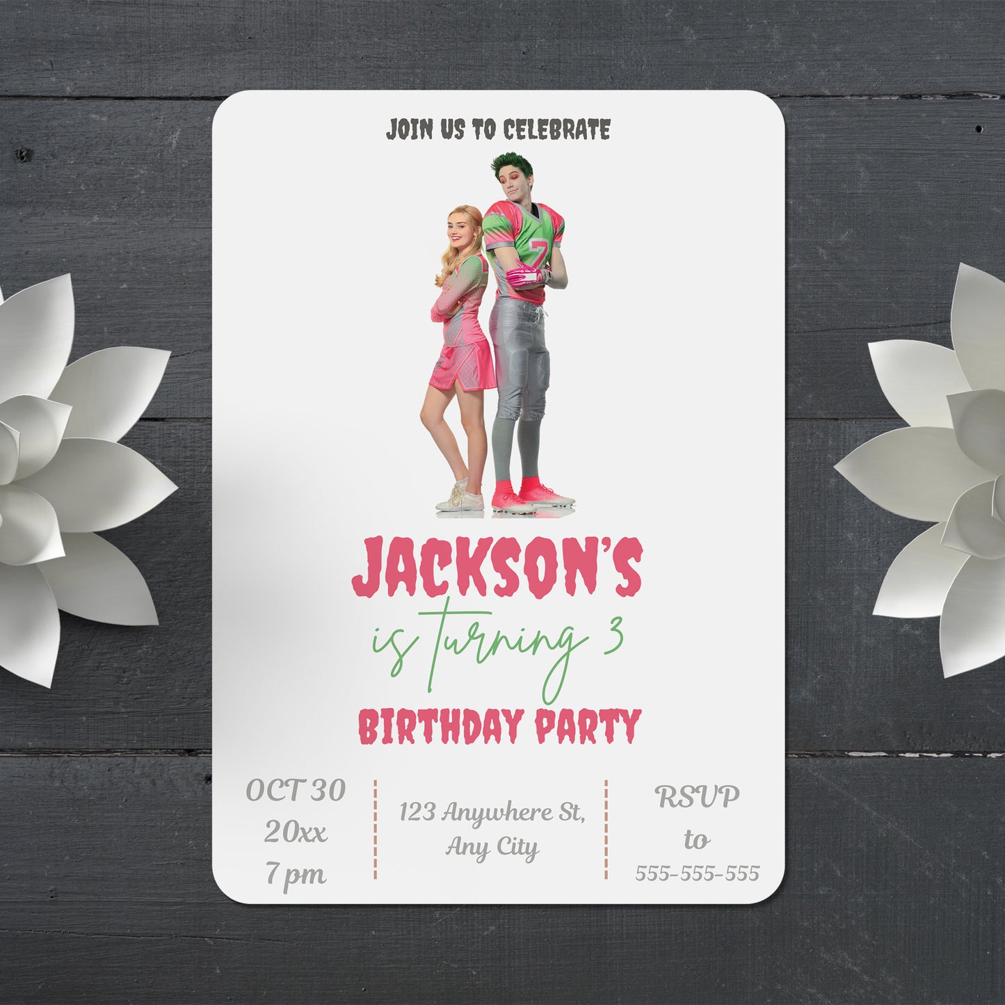 Disney Zombies Party Invitations - CreativeRino